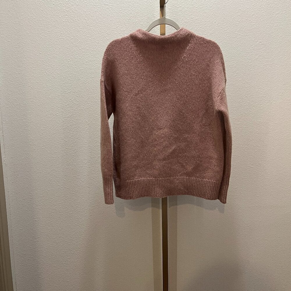 VINCE Funnel Neck Wool Blend Sweater- size XXS in Mauve Orchid Pink